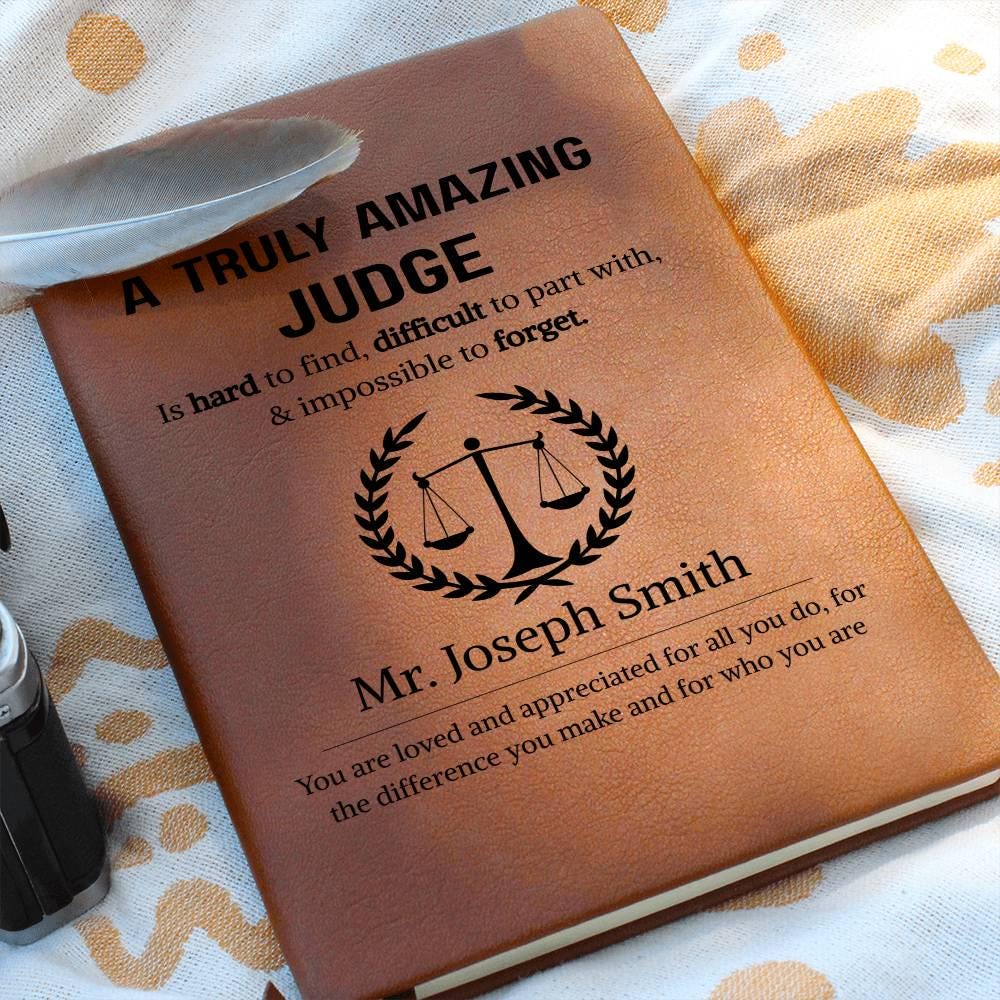 Judge Gift Personalized Journal – New Judge Gifts