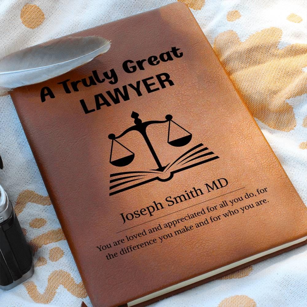 Lawyer Gift Personalized Journal – Lawyer Birthday & Christmas Gifts
