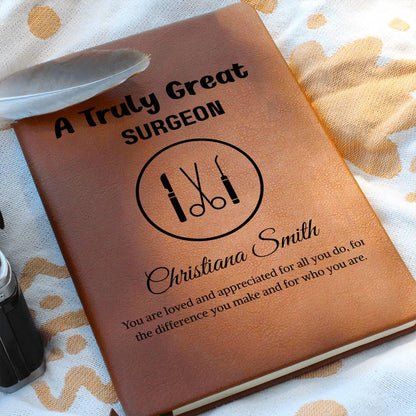 Surgeon Gift Personalized Journal – Oral & Plastic Surgeon Gifts
