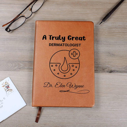 Personalized Vegan Leather Dermatologist Journal: Gift for Skin Doctor – view 9