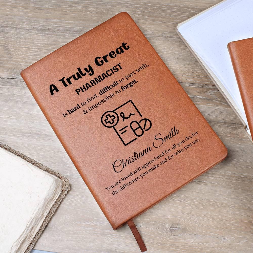 Pharmacist Gift Personalized Journal – Pharmacy Tech – view 8