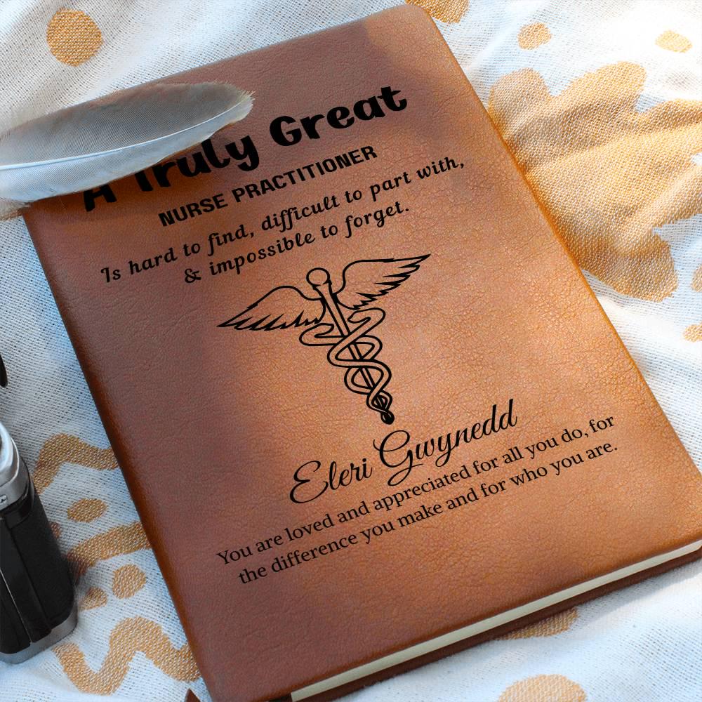 Nurse Practitioner Gift Personalized Journal – New NP Gift – view 5