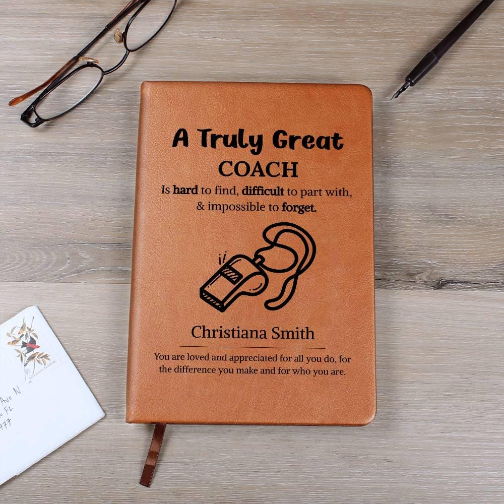 Coach Gift Personalized Journal – Gift for Football – view 8