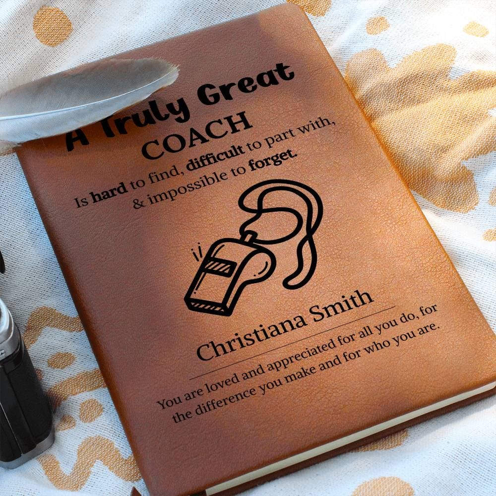 Coach Gift Personalized Journal – Gift for Football