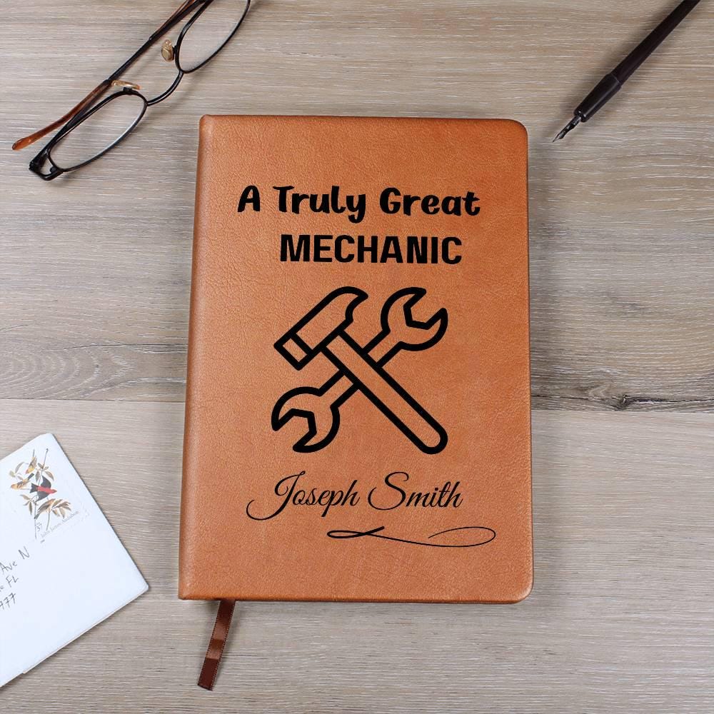 Mechanic Gift Personalized Journal – Gift for Auto – view 6