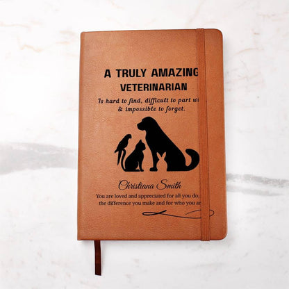 Veterinarian Gift Personalized Journal – Gift for Vet Doctor – view 2