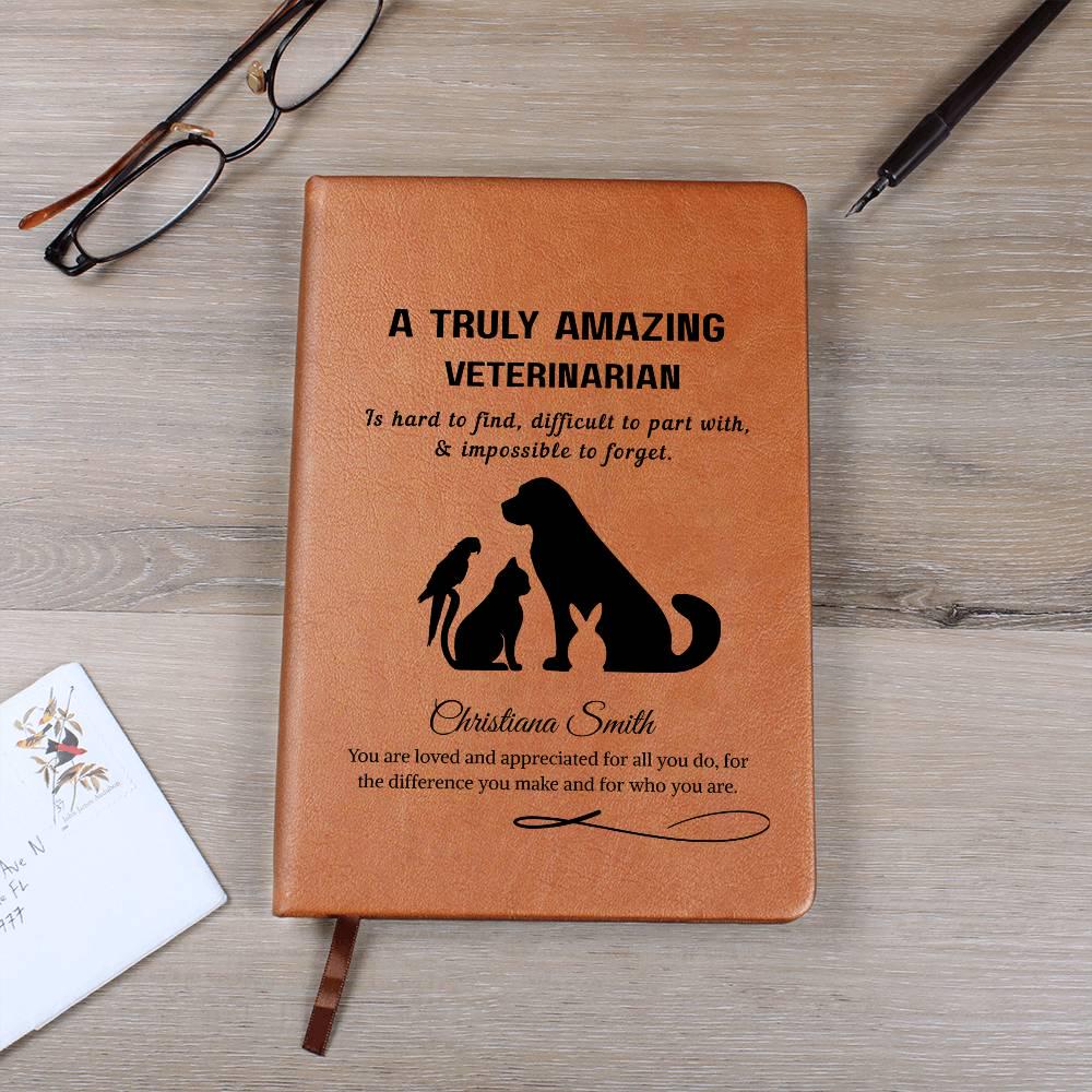 Veterinarian Gift Personalized Journal – Gift for Vet Doctor – view 10