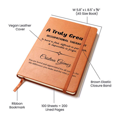 Occupational Therapist Gift Personalized Journal – Gift for OT – view 3