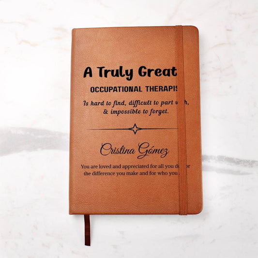 Occupational Therapist Gift Personalized Journal – Gift for OT – view 2