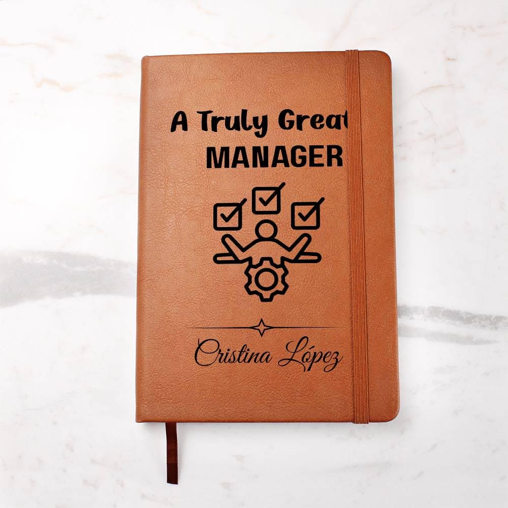 Manager Gift Personalized Journal – Gift for Boss – view 3