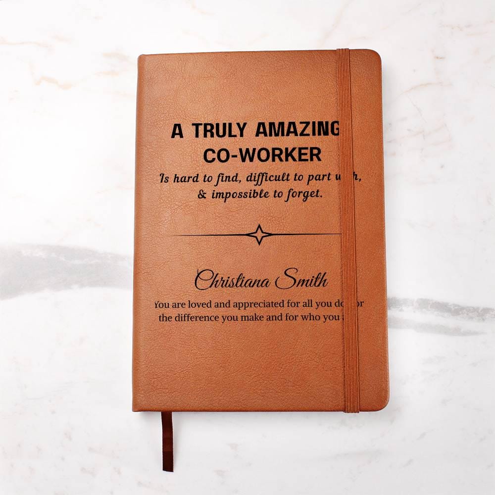 Coworker Gift Personalized Journal – Gift for Work Bestie – view 2