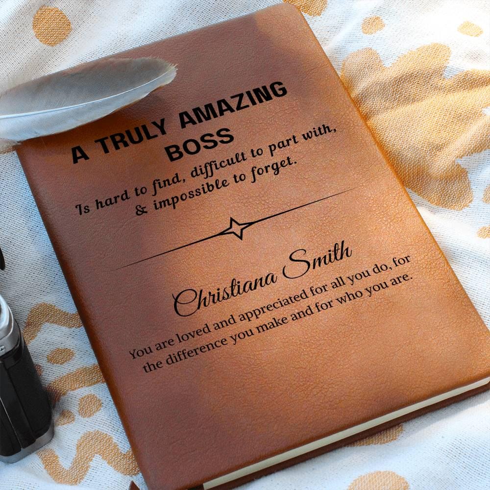 Boss Gift Personalized Journal – Gift for Boss Appreciation