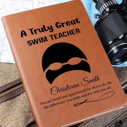 Swim Teacher Gift Personalized Journal – Gift for Swim Instructor – view 10