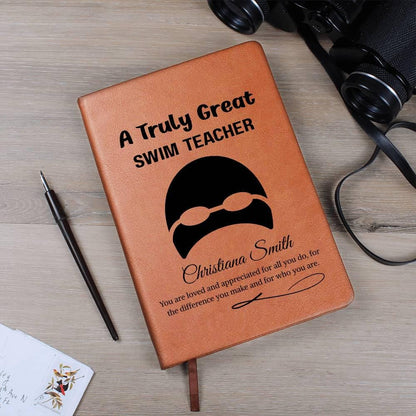 Swim Teacher Gift Personalized Journal – Gift for Swim Instructor – view 5