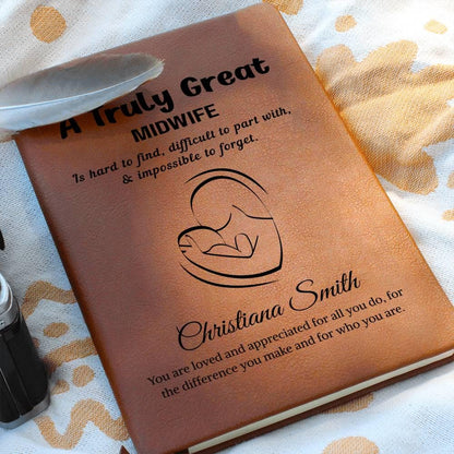 Midwife Gift Personalized Journal – Gifts for New Midwife – view 5