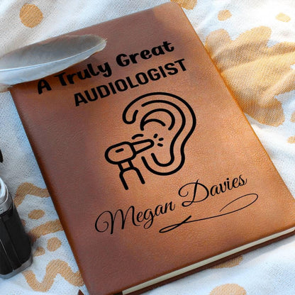 Audiologist Gift Personalized Journal – Gift for Audiology Doctor – view 3