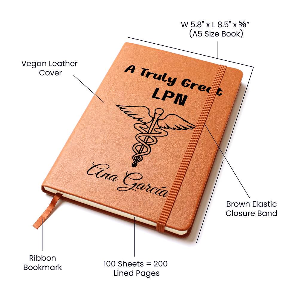 LPN Gift Personalized Journal – Gift for Licensed Practical Nurses – view 4