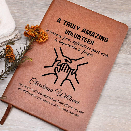 Volunteer Gift Personalized Journal – Gifts for Volunteer