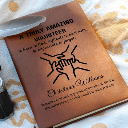 Volunteer Gift Personalized Journal – Gifts for Volunteer – view 5