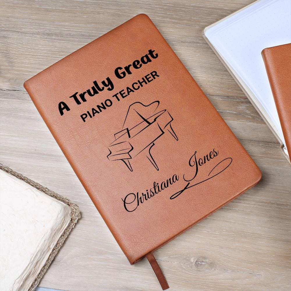 Piano Teacher Gift Personalized Journal – Gift for Piano Instructor – view 9