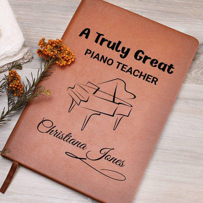 Piano Teacher Gift Personalized Journal – Gift for Piano Instructor – view 8