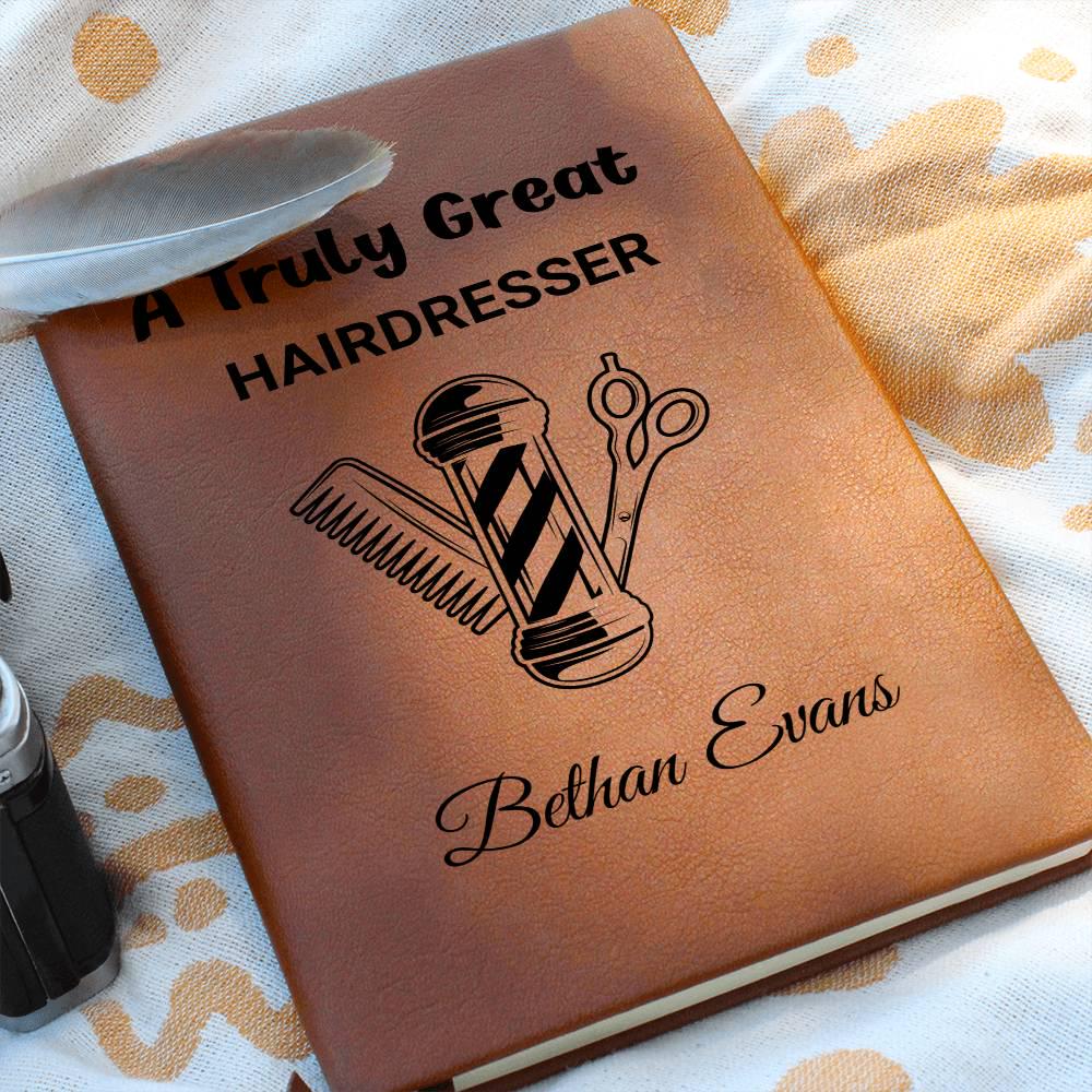 Hairdresser Gift Personalized Journal – Funny Hairdresser – view 4