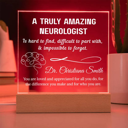 Neurologist Acrylic Plaque Gift – Neurology Gifts – view 4