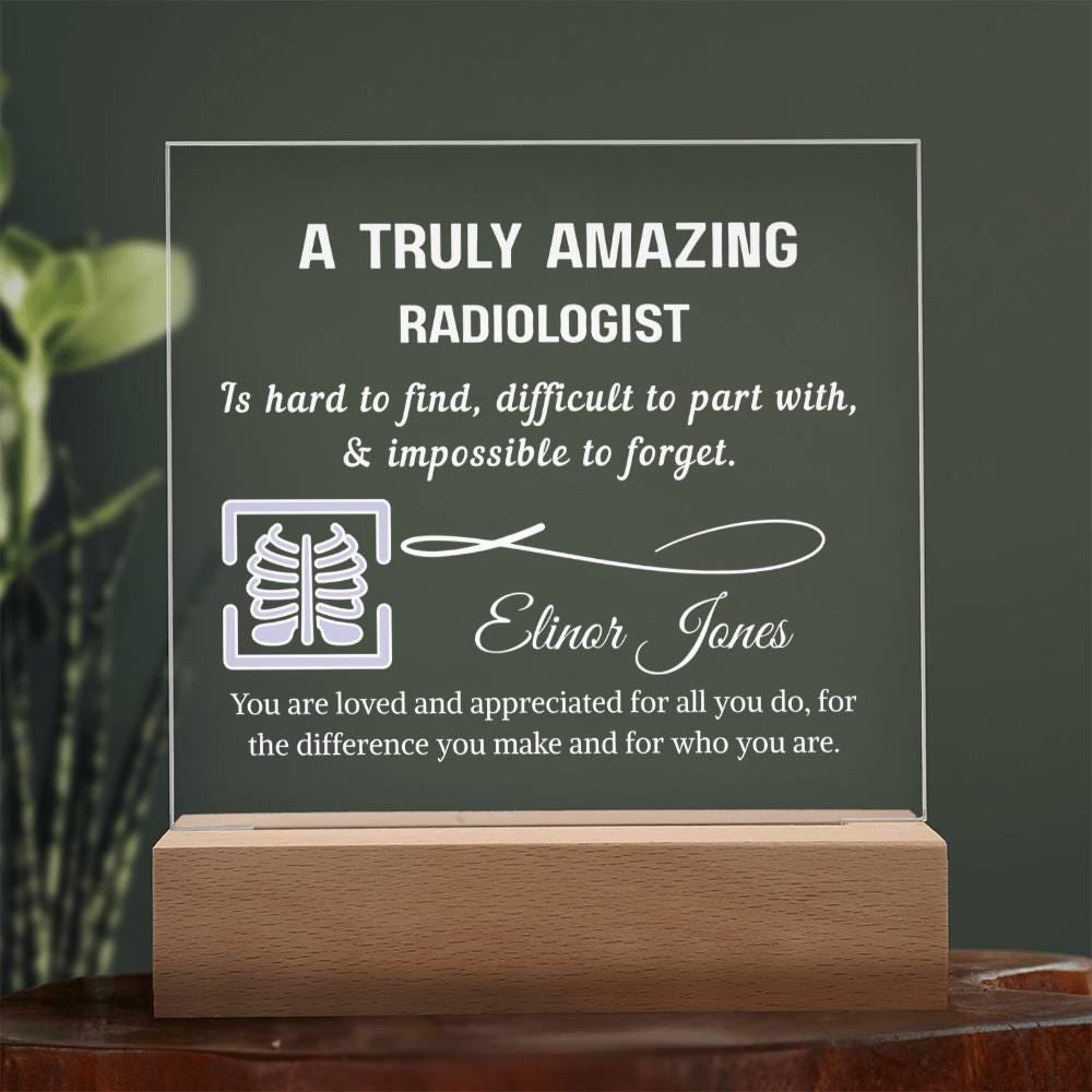 Radiologist Personalized Acrylic Plaque – Radiology Gifts – view 9