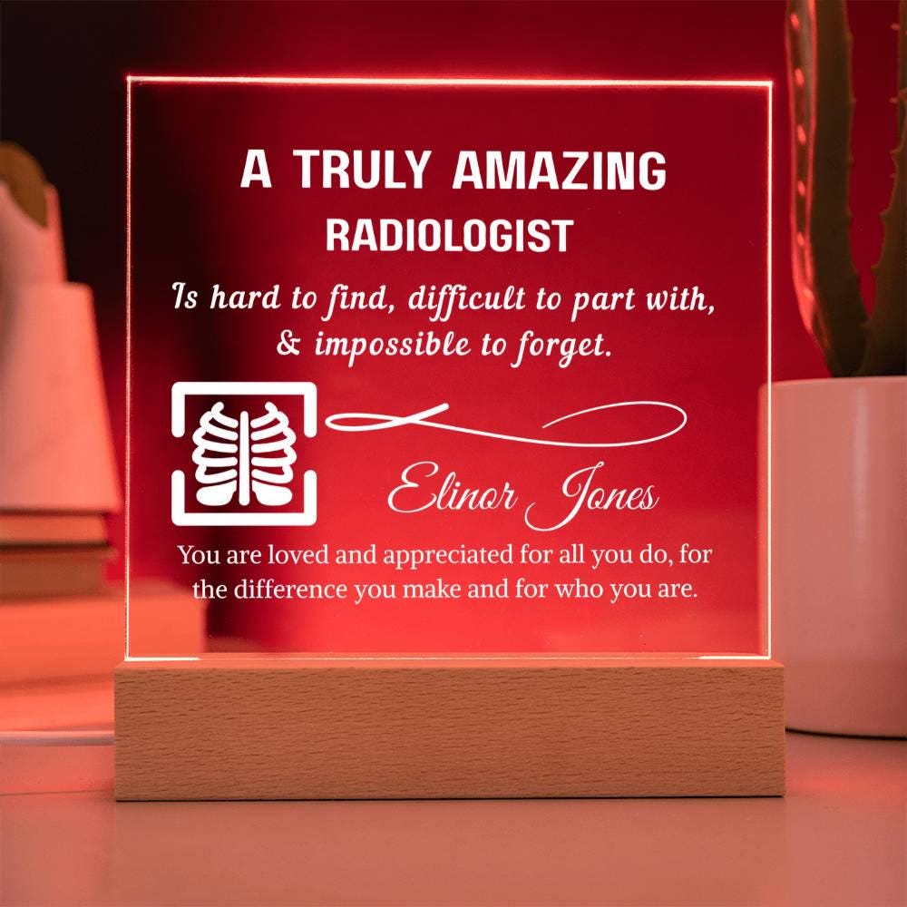Radiologist Personalized Acrylic Plaque – Radiology Gifts – view 7