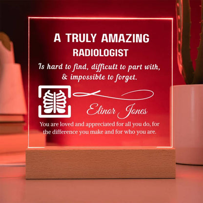 Radiologist Personalized Acrylic Plaque – Radiology Gifts – view 7