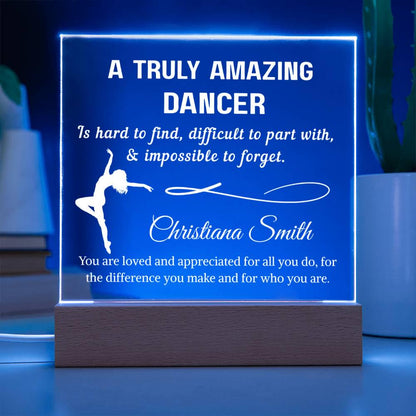 Dancer Acrylic Plaque Gift – Personalized Gift for Dancer – view 3
