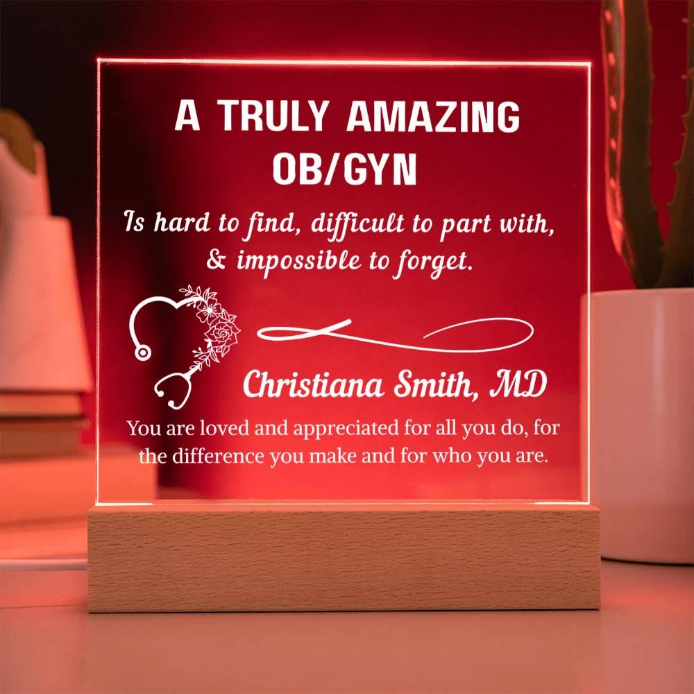 OBGYN Gift Personalized Plaque – Gift for Gynecologists – view 3