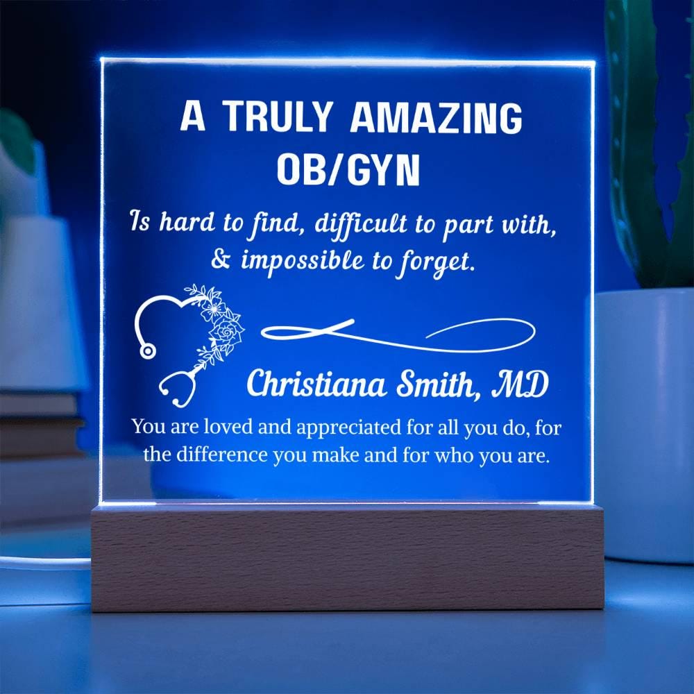 OBGYN Gift Personalized Plaque – Gift for Gynecologists – view 2