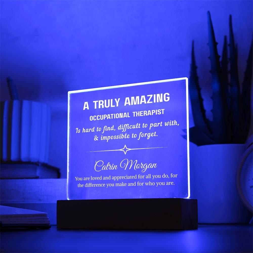 Occupational Therapist Gift Personalized Plaque – Gift for OT – view 10