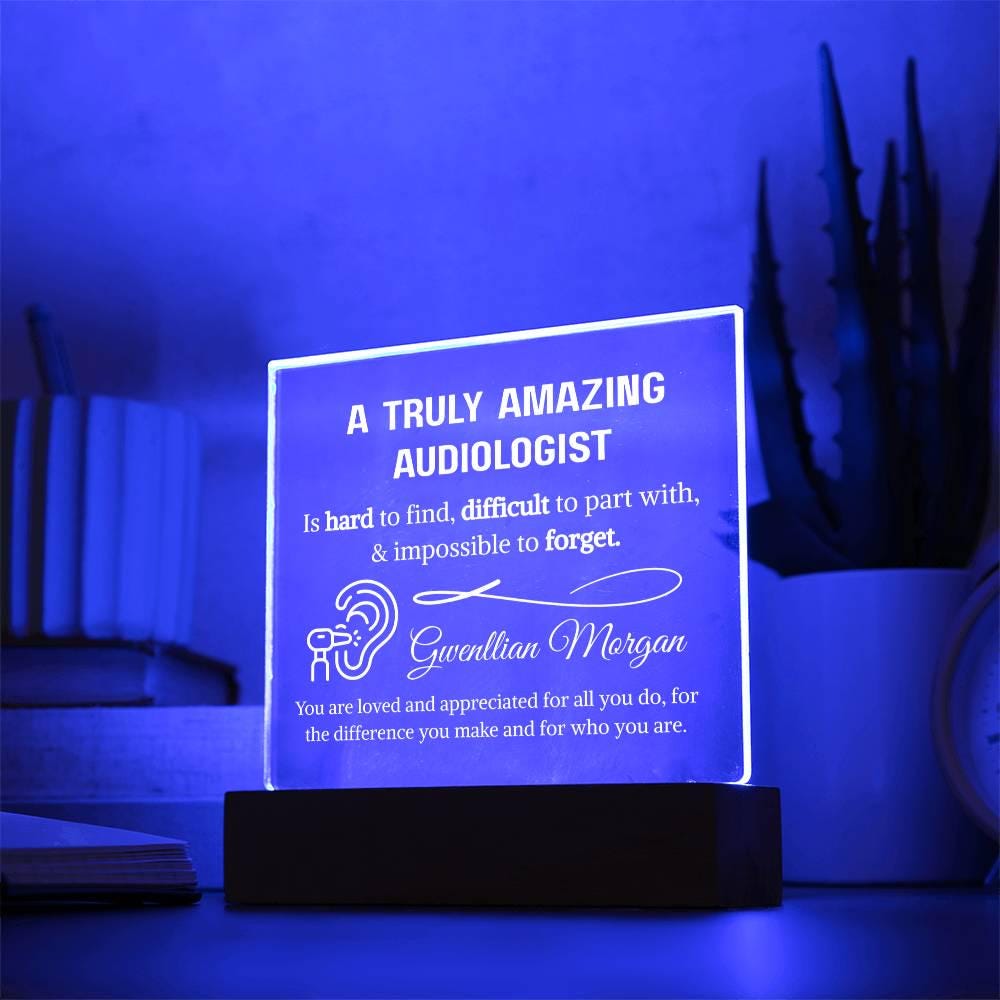 Audiologist Gift Personalized Plaque – Gift for Audiology Doctor – view 9