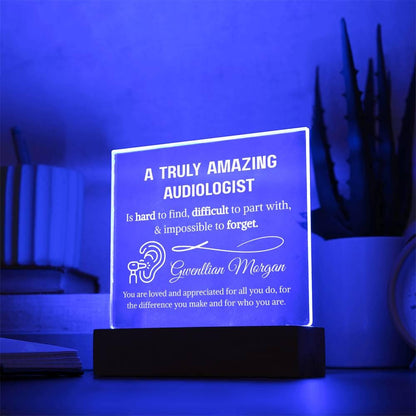 Audiologist Gift Personalized Plaque – Gift for Audiology Doctor – view 9