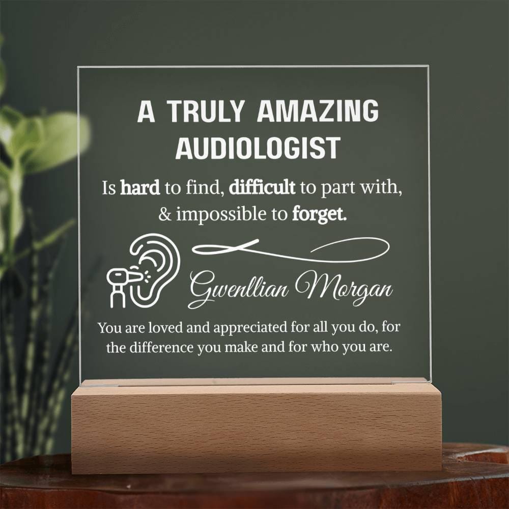Audiologist Gift Personalized Plaque – Gift for Audiology Doctor – view 8