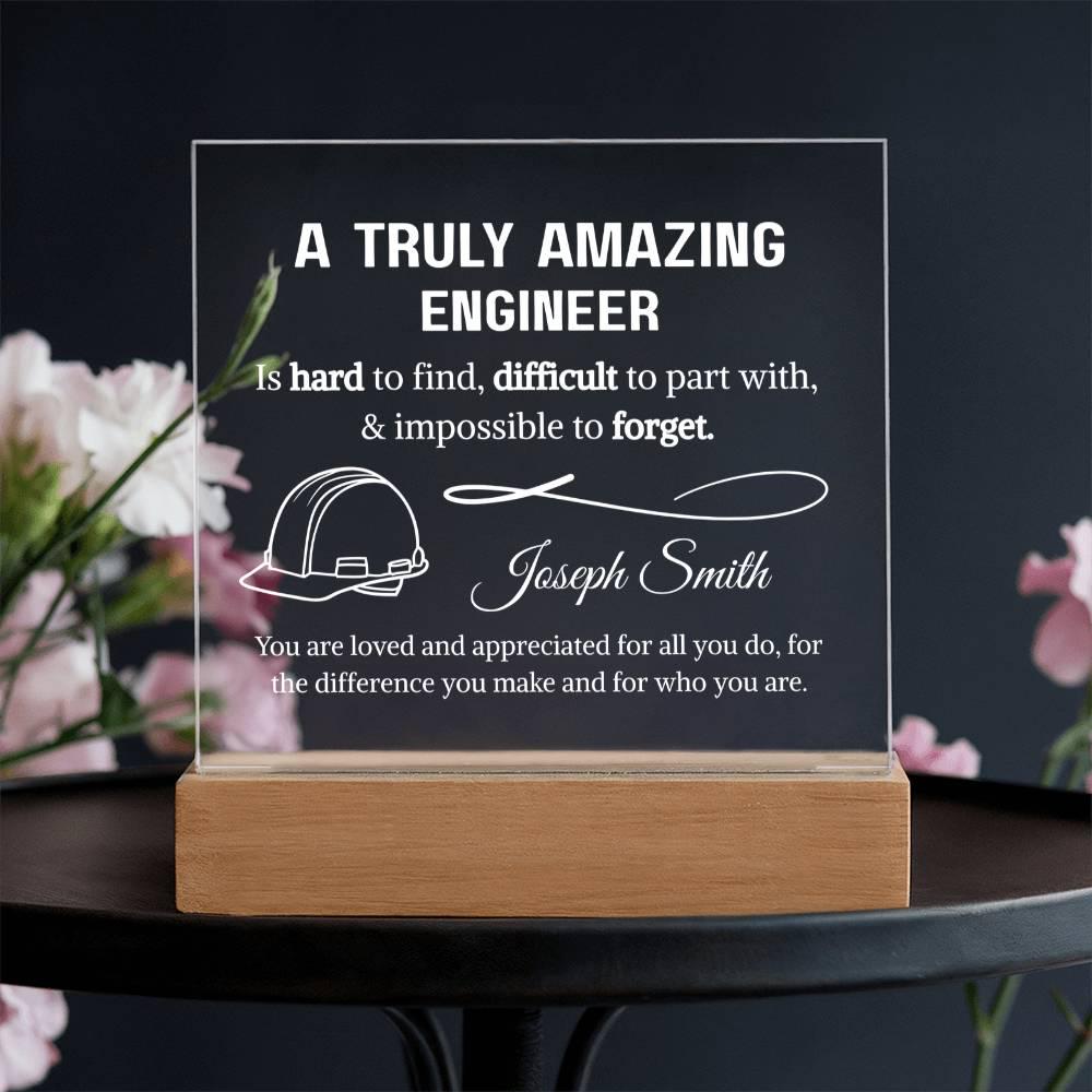 Engineer Personalized Acrylic Plaque – Gift for Mechanical – view 3