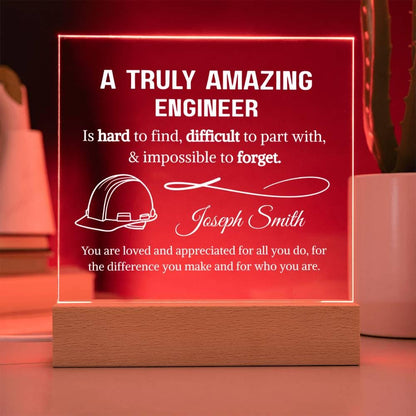 Engineer Personalized Acrylic Plaque – Gift for Mechanical – view 8