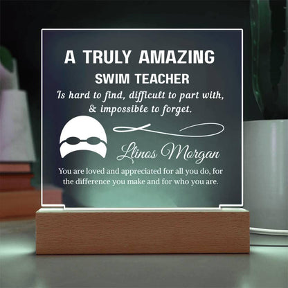 Swim Teacher Gift Personalized Plaque – Gift for Swim Instructor – view 9