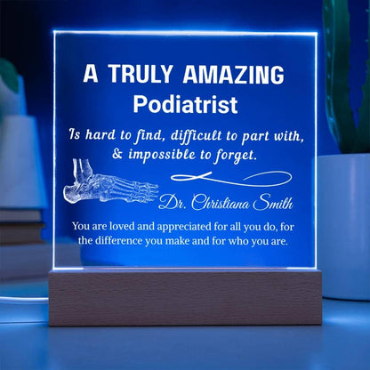 Podiatrist Gift Personalized Plaque – Gift for Foot Doctor – view 2