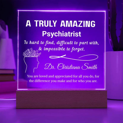 Psychiatrist Gift Personalized Plaque – Psychology Student Grad – view 4