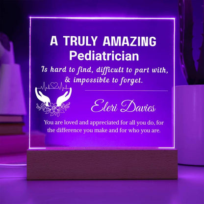 Pediatrician Gift Personalized Plaque – Gift for Baby Doctor – view 4