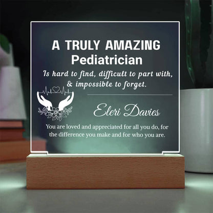 Pediatrician Gift Personalized Plaque – Gift for Baby Doctor