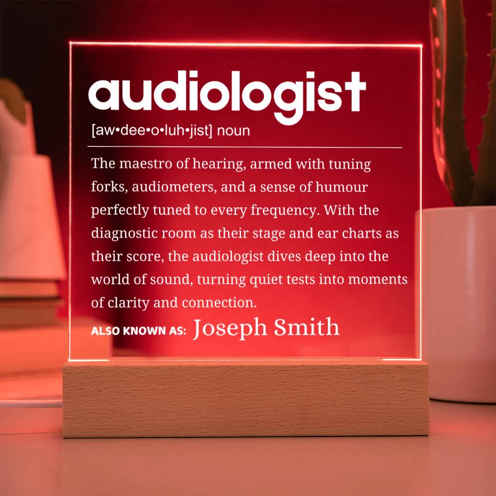 Audiologist Gift Personalized LED Acrylic Plaque – Ear Doctor Gifts – view 4