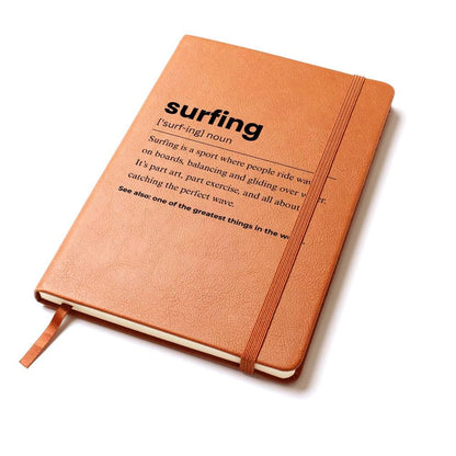 Surfing Definition Personalized Journal – Gift for Surfer – view 10