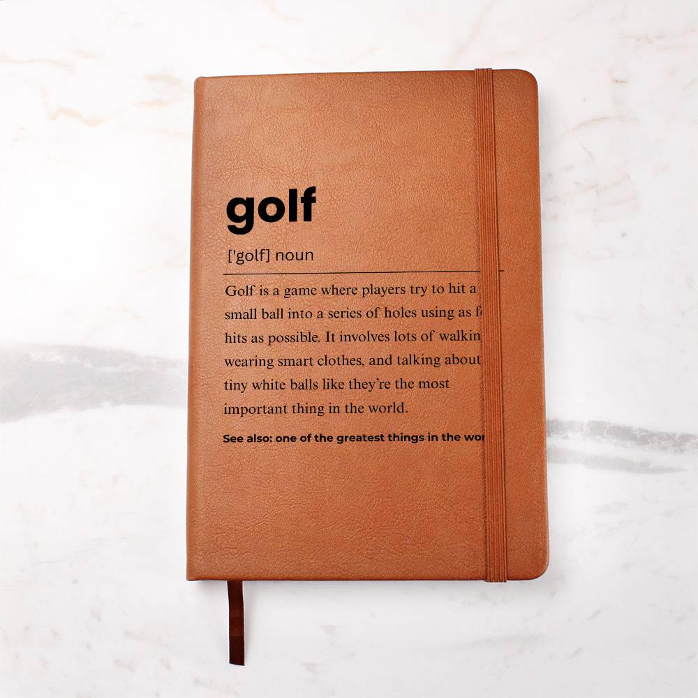 Golf Definition Personalized Journal – Gift for Golfer – view 2