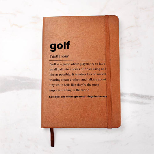 Golf Definition Personalized Journal – Gift for Golfer – view 2