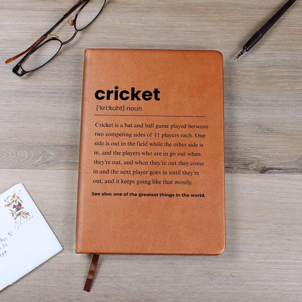Cricket Definition Personalized Journal Cricket Lover Gift – view 8
