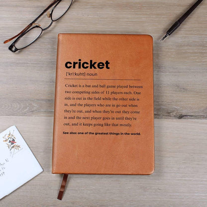 Cricket Definition Personalized Journal Cricket Lover Gift – view 8
